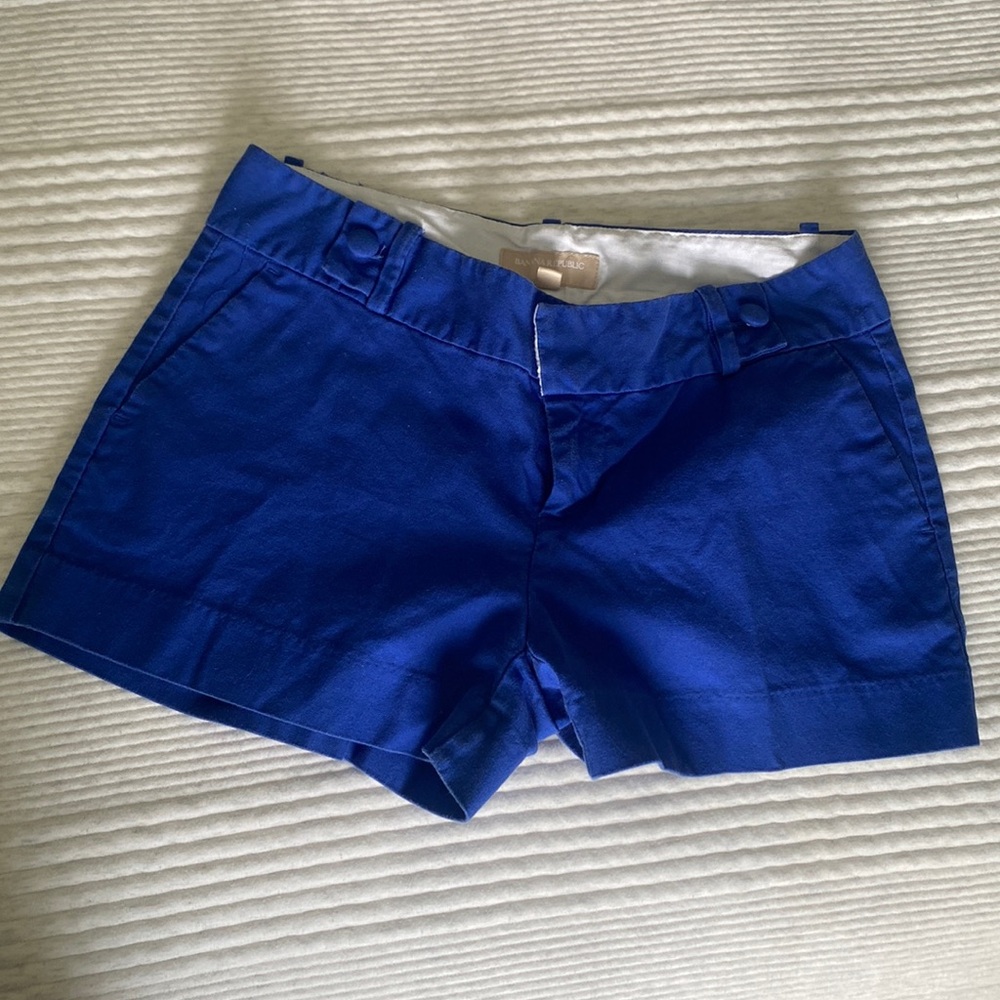 Banana Republic Ryan-Fit Cobalt Blue Shorts, Size 4 Women’s with 3” Inseam